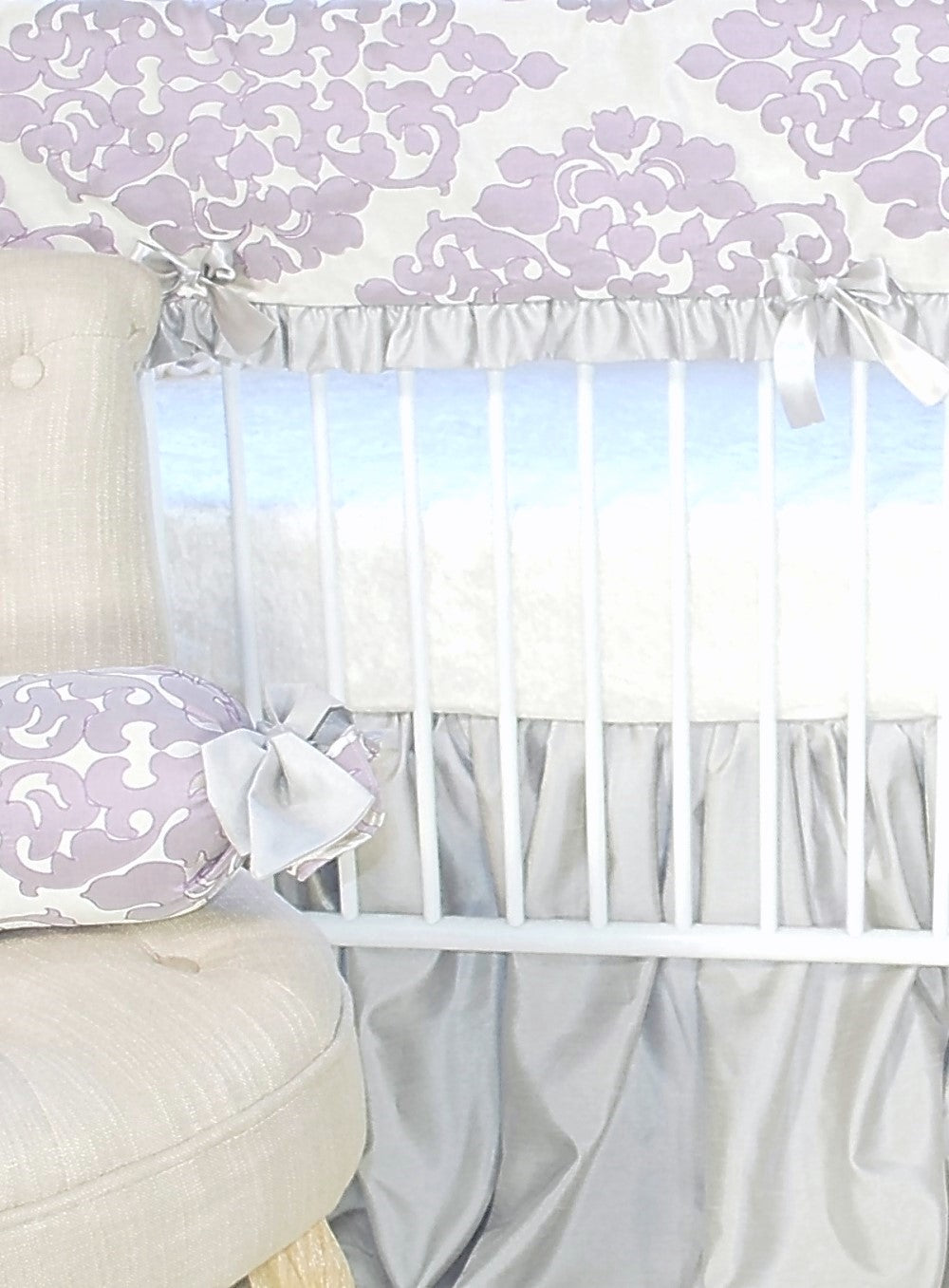 Orchid Petal Crib Skirt