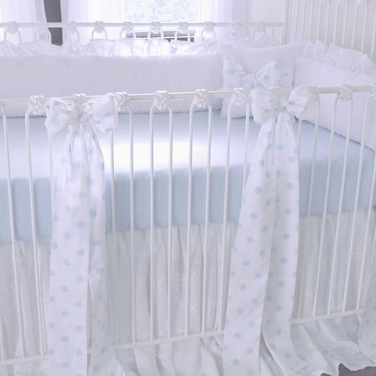 Blue Moon Drop Crib Bows