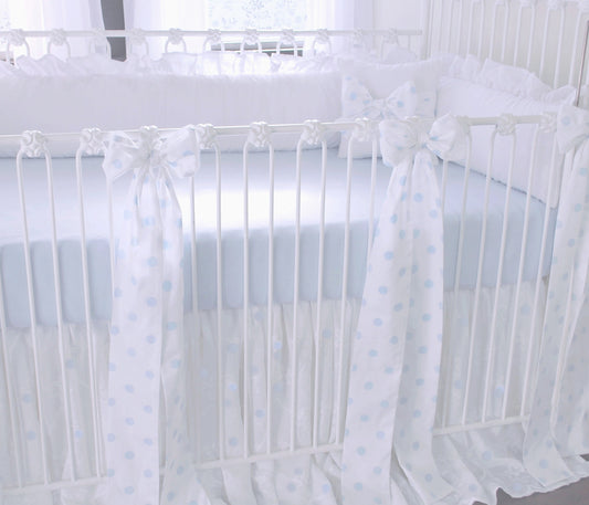 Blue Moon Drop 4 Piece Crib Bedding Set