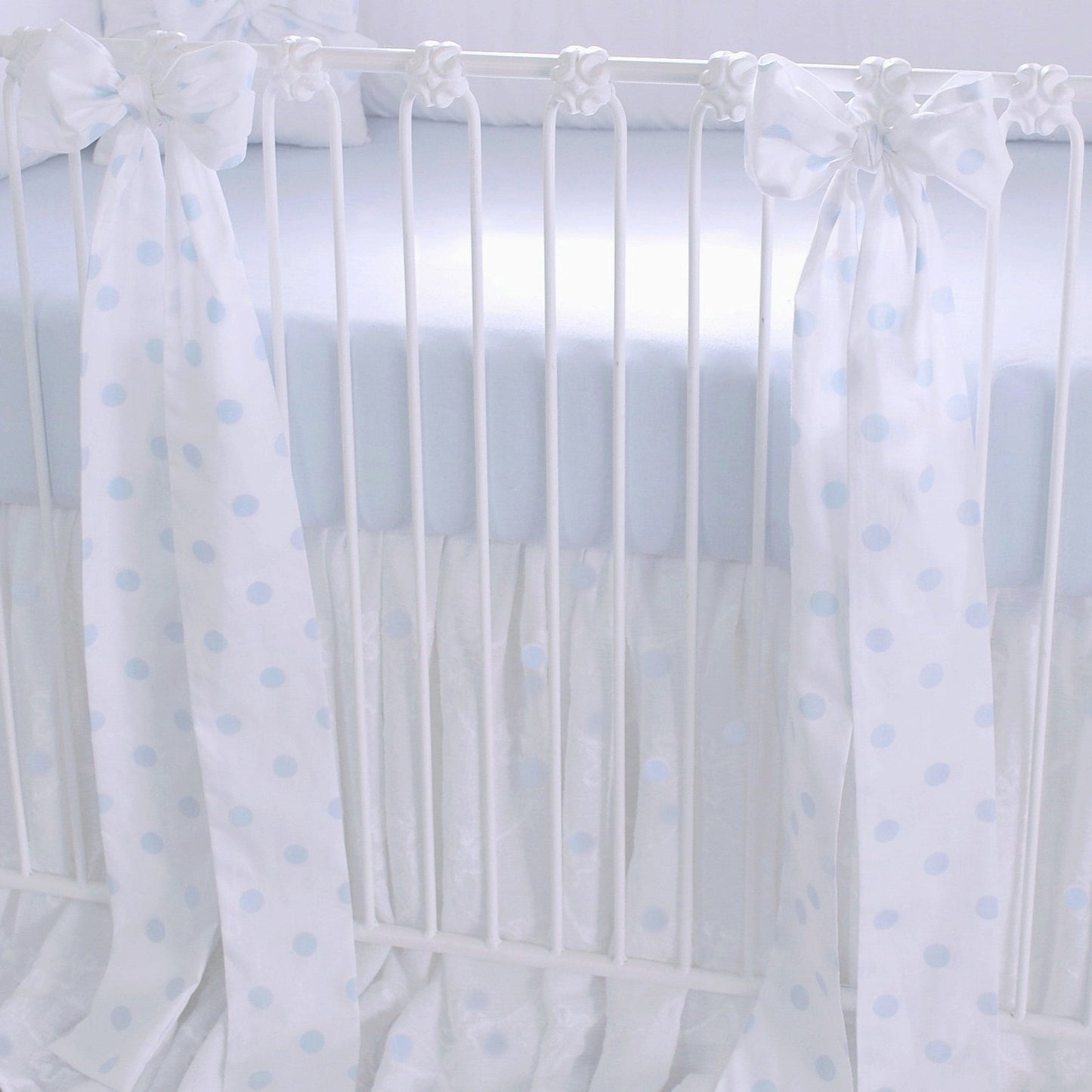Blue Moon Drop Crib Bows