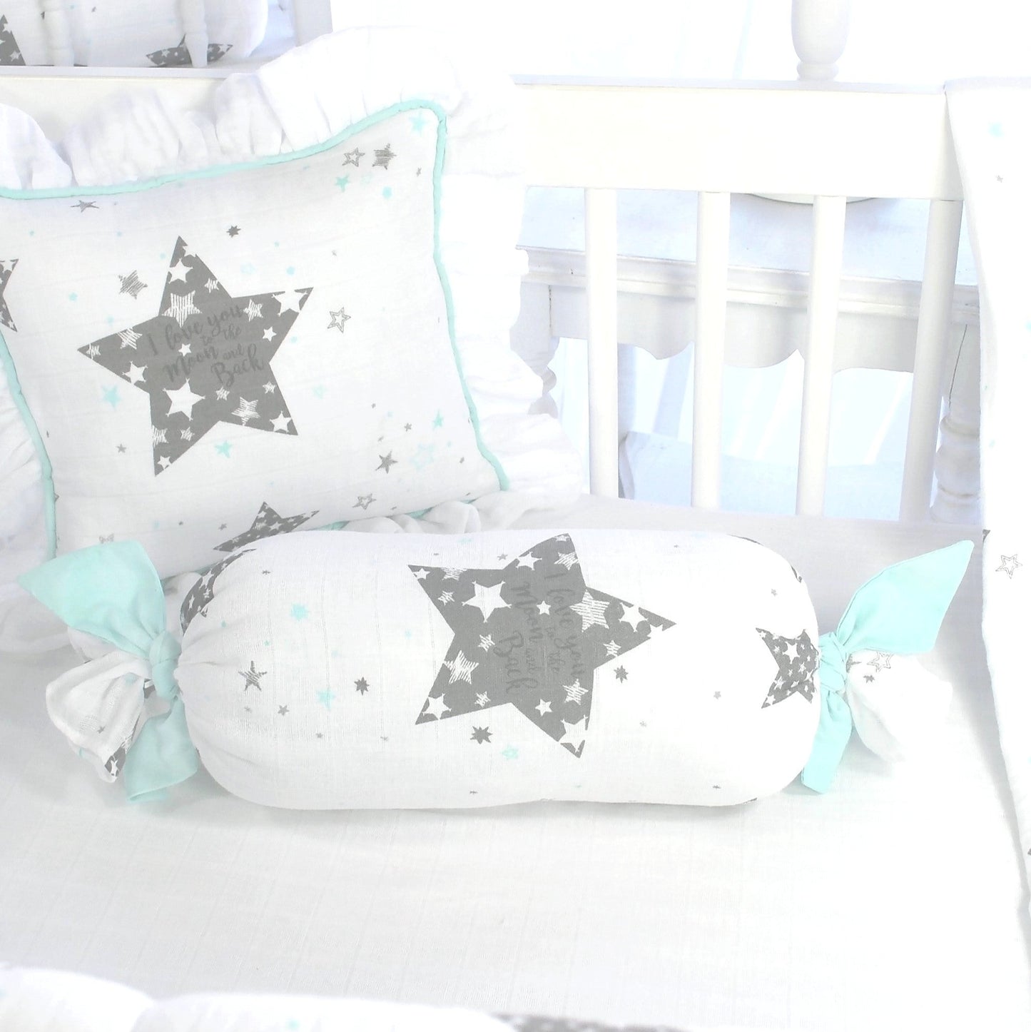 Star Love you to the Moon 3 Piece Crib Bedding Set