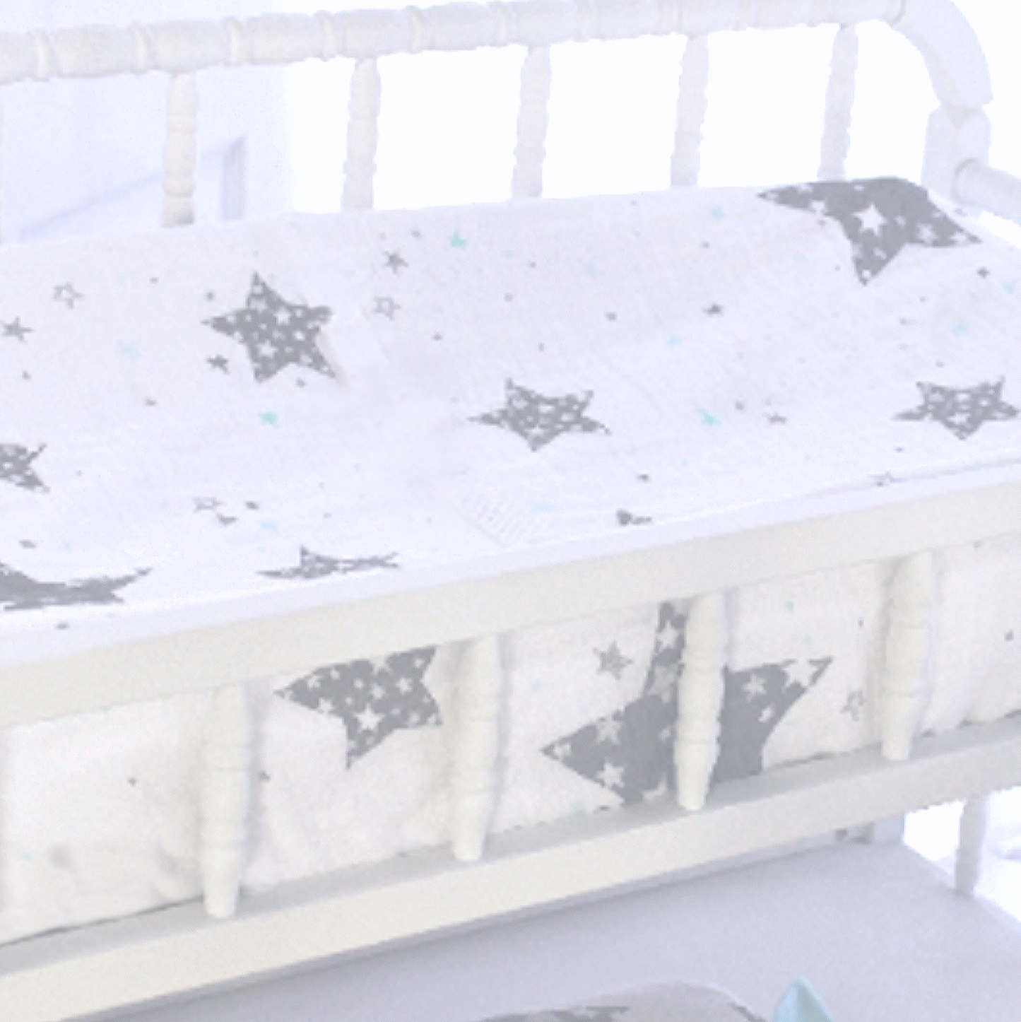 Star Love you to the Moon  4 Piece Crib Bedding Set