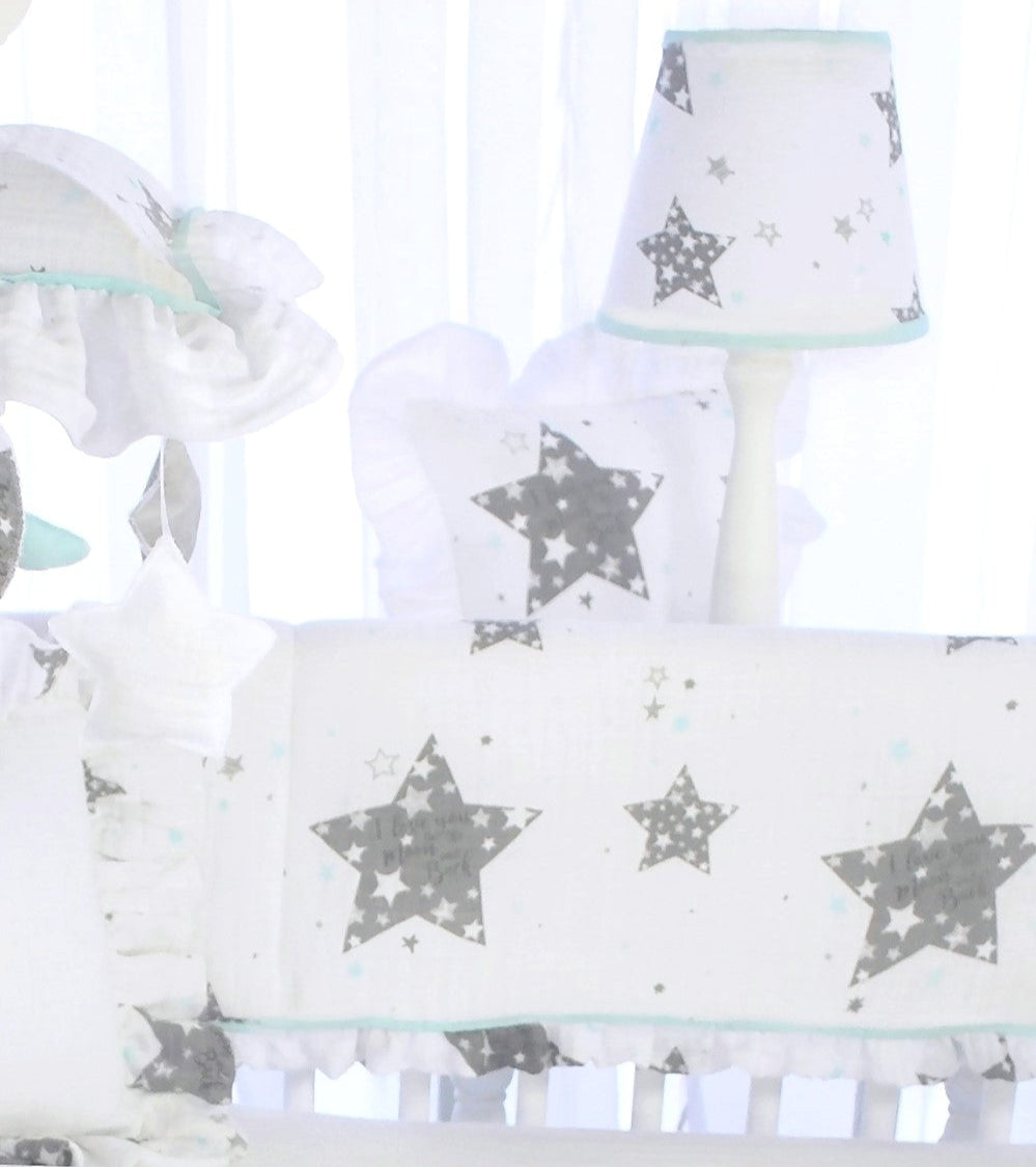 Star Love you to the Moon  4 Piece Crib Bedding Set