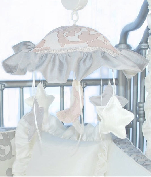 Stone Petal Pink Baby Musical Mobile