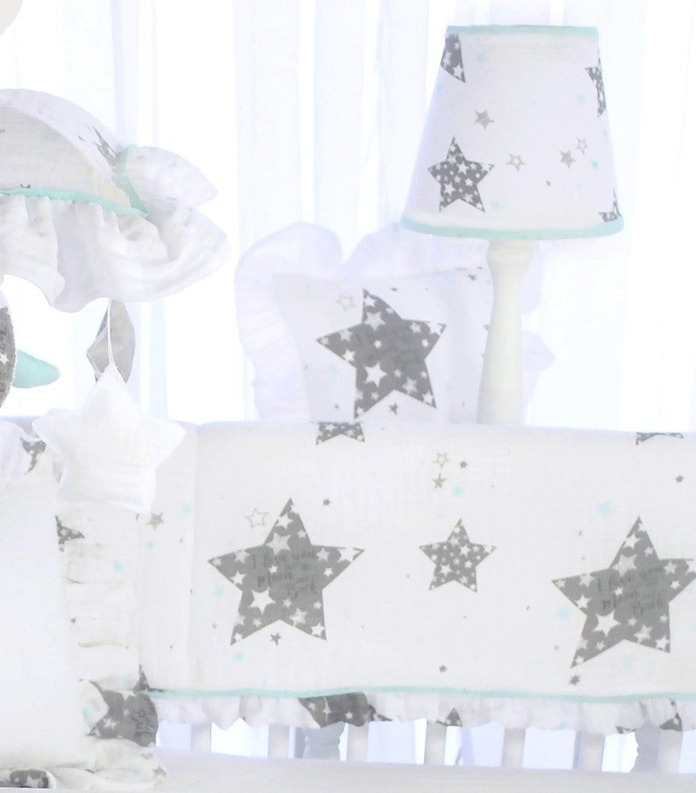 Star Love you to the Moon 3 Piece Crib Bedding Set