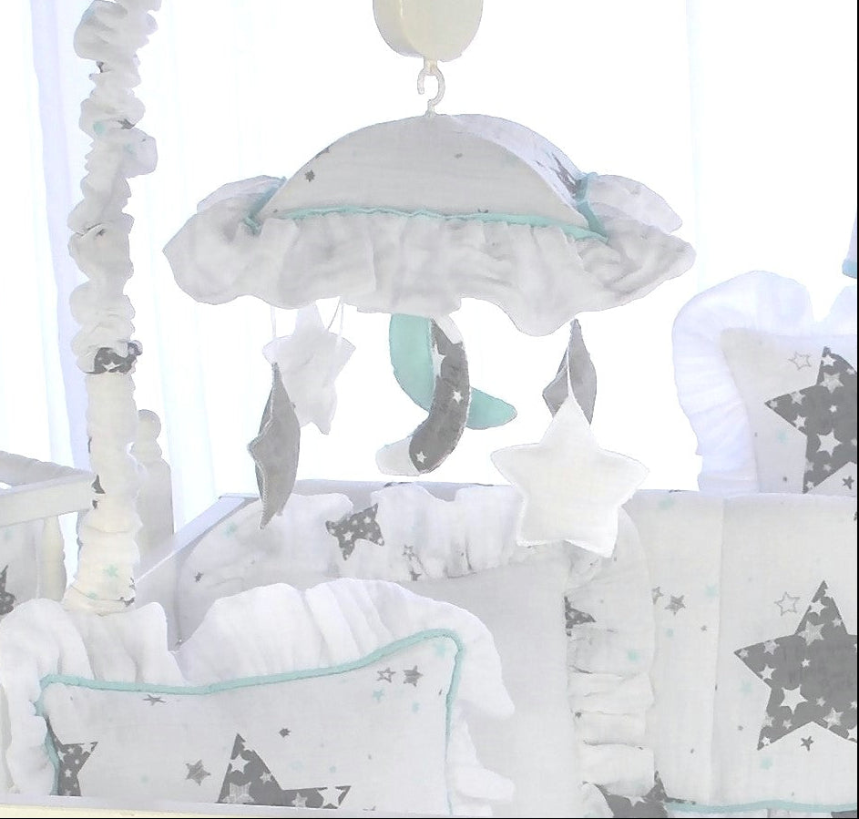 Star Love you to the Moon Musical Mobile