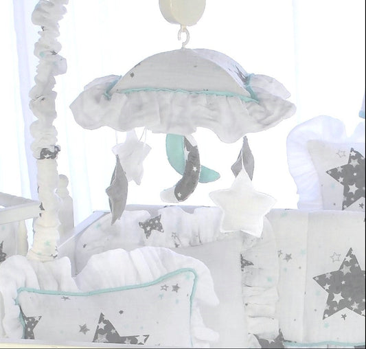 Star Love you to the Moon Musical Mobile