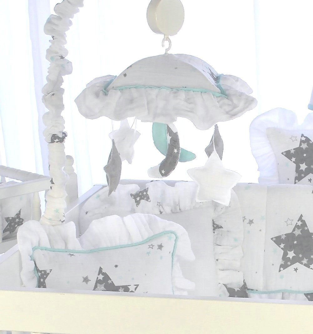 Star Love you to the Moon 3 Piece Crib Bedding Set