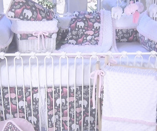 Cookies Pink 3 Piece Crib Bedding Set