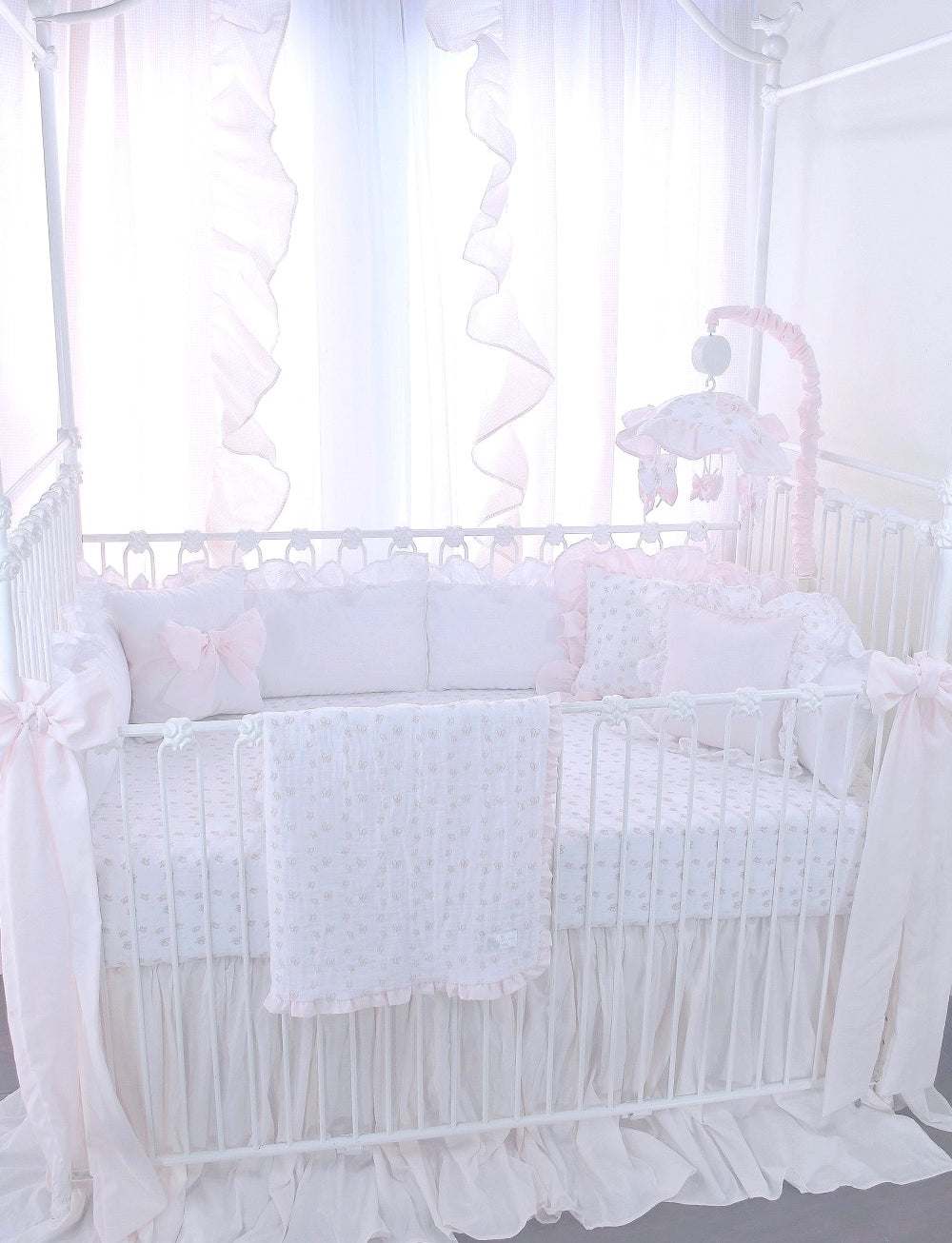 Butterfly Tales Crib Bows