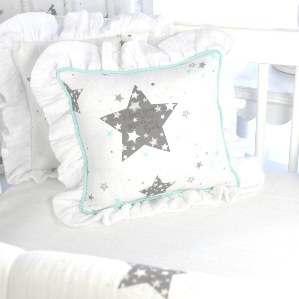 Star Love you to the Moon  4 Piece Crib Bedding Set