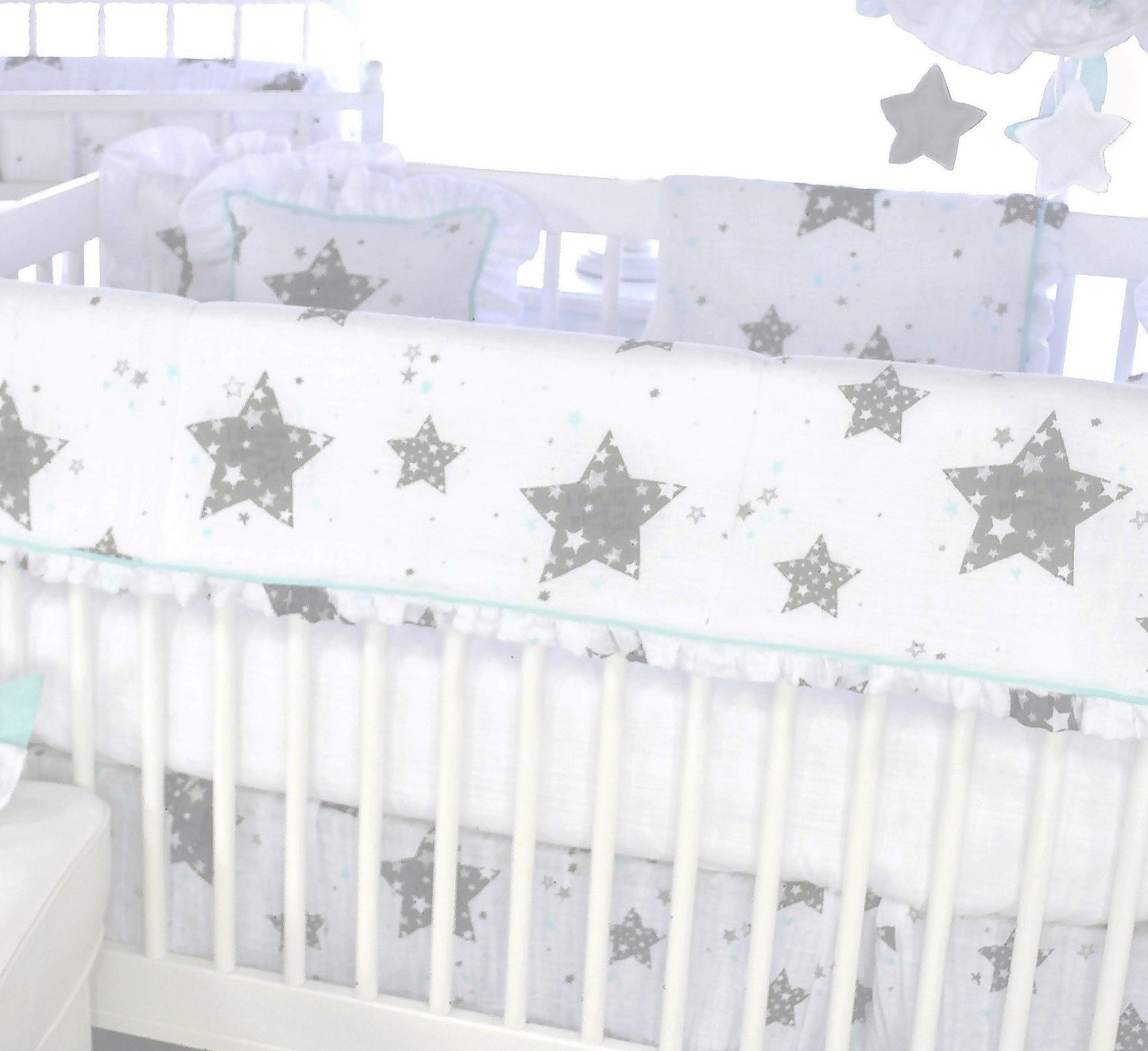 Star Love you to the Moon 3 Piece Crib Bedding Set