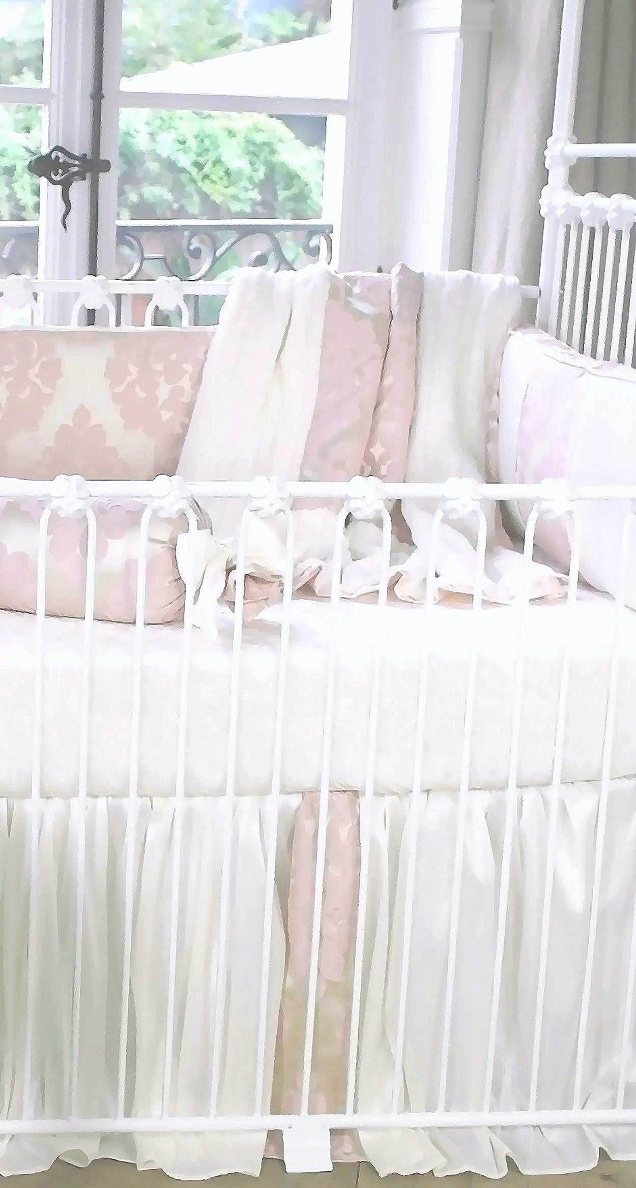 READY SHIP Neutral Nursery Baby Bedding -Beige Crib Sheets -FITTED Crib top Sheet - Crib Bedding -Neutral Crib Sheet Cot Bedding