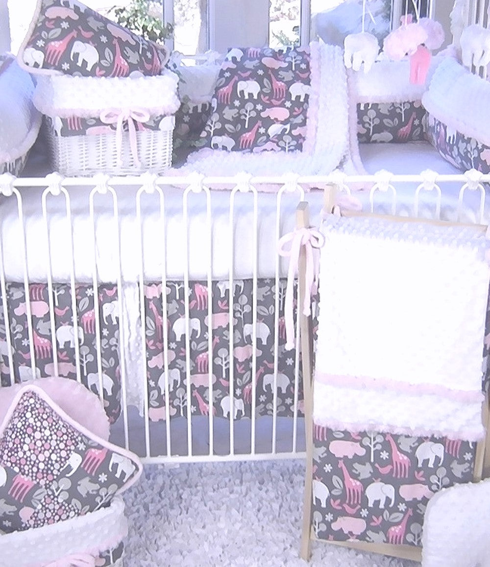 Cookies Pink 3 Piece Crib Bedding Set