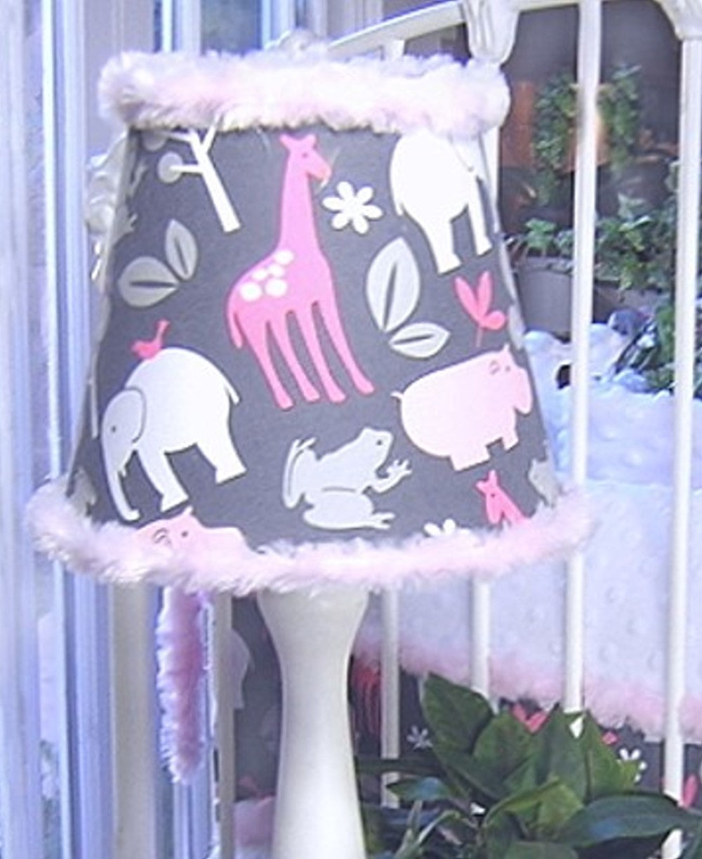 Animal Cookies Pink Lamp and Shade