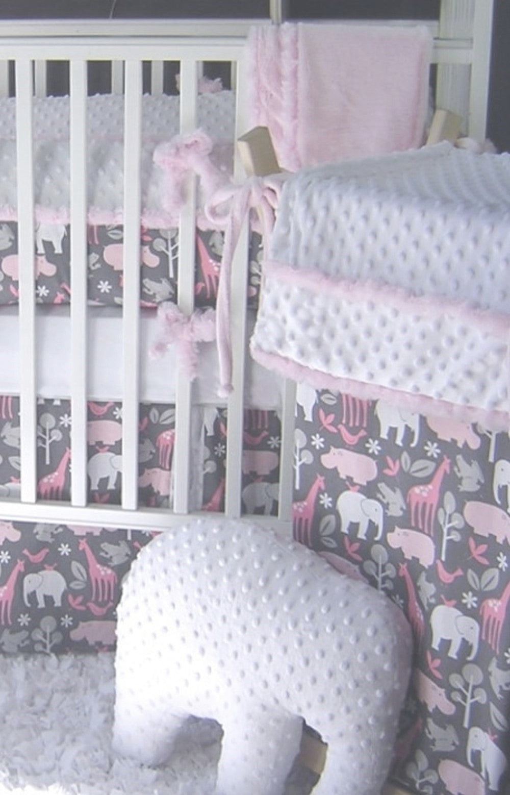 Cookies Pink 3 Piece Crib Bedding Set