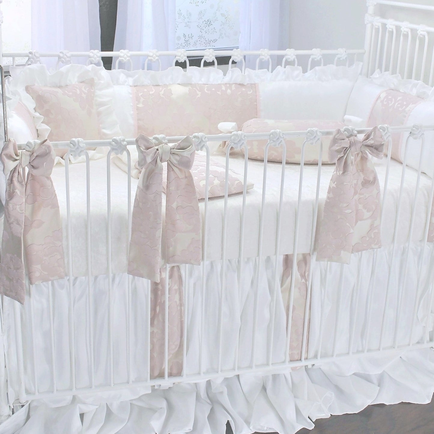 Blush Petal 3 Piece Crib Bedding Set