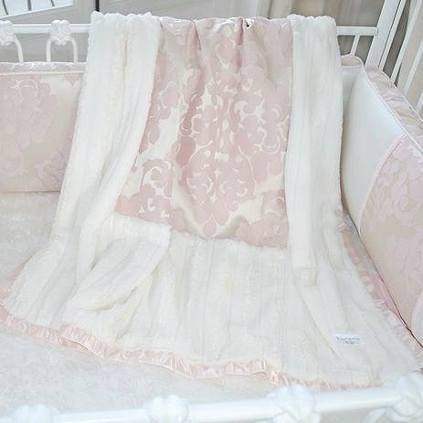 Blush Petal 3 Piece Crib Bedding Set