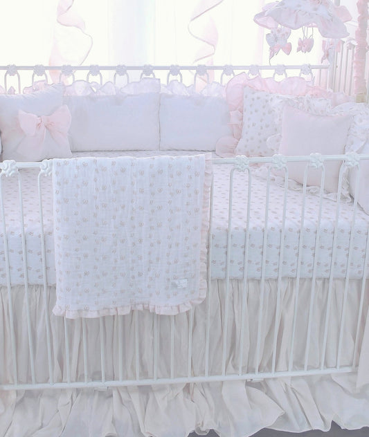 Powder Pink Butterfly Blanket