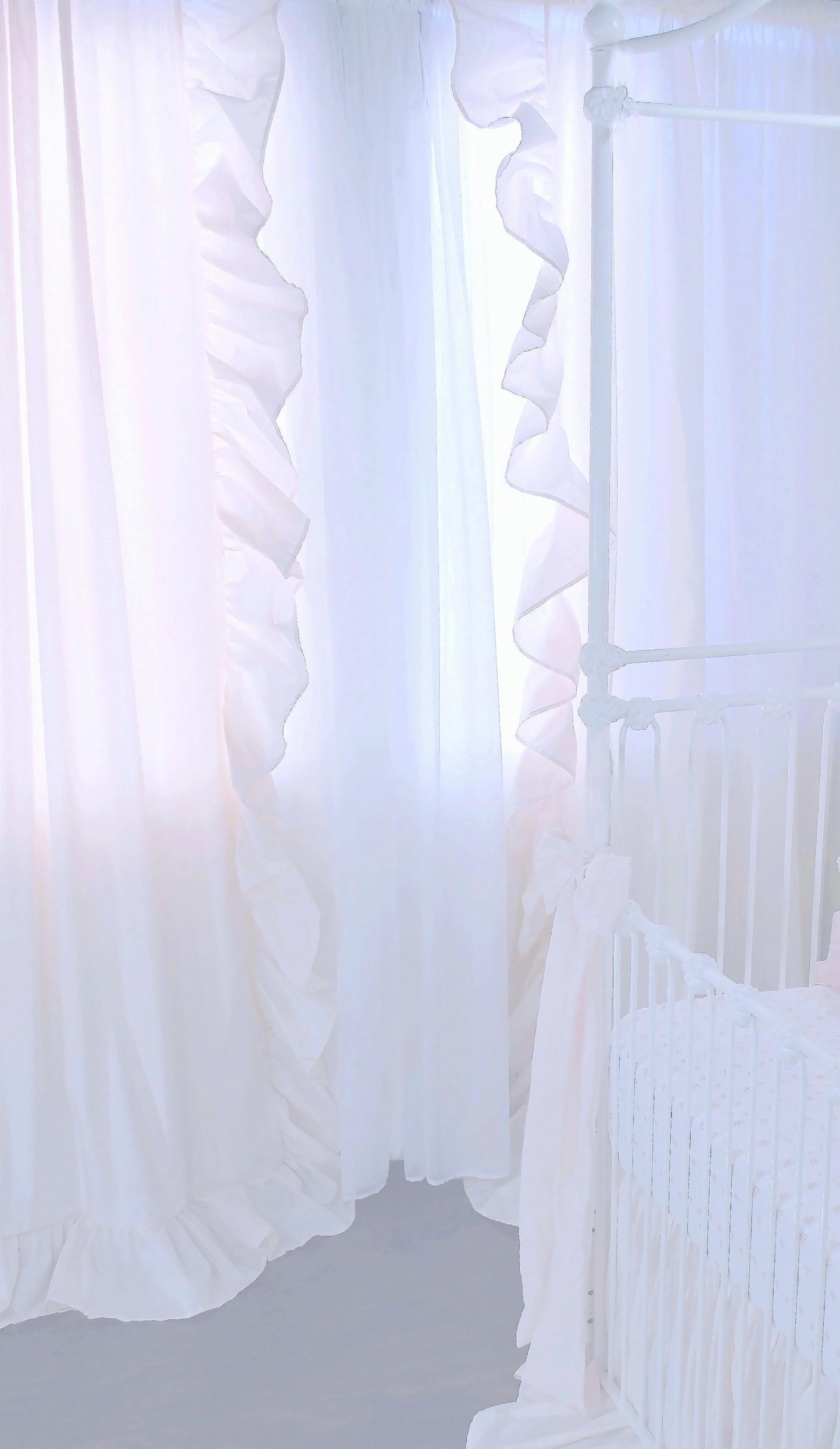 Butterfly Tales Pink Gingham Curtains