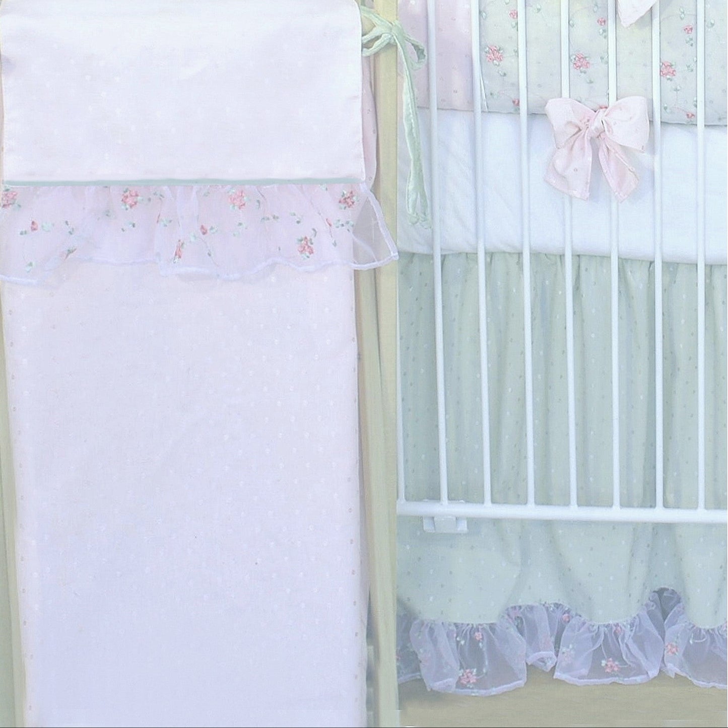 Rose Petal Pink Moss Baby Blanket