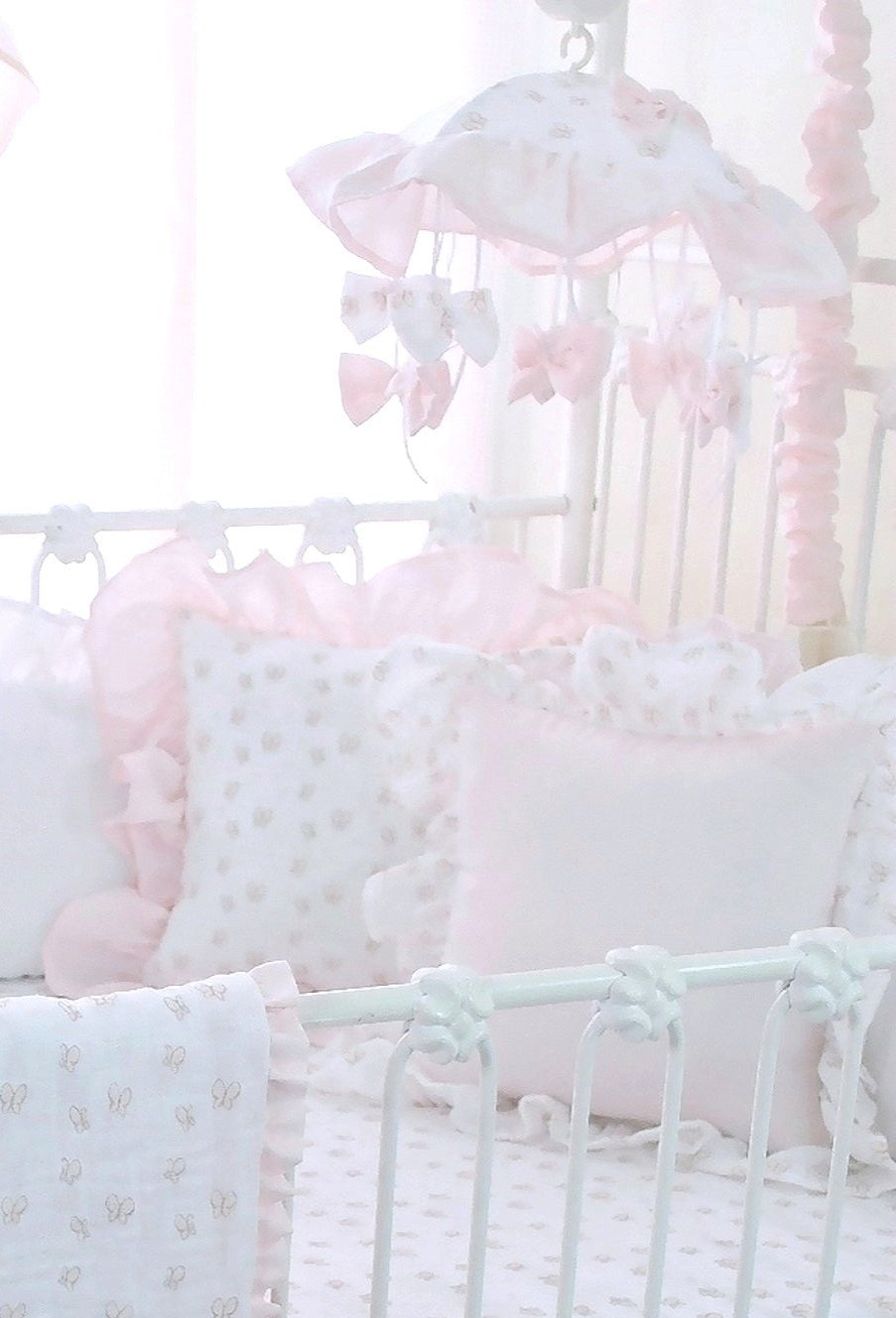 Butterfly Tales Pink Musical Mobile