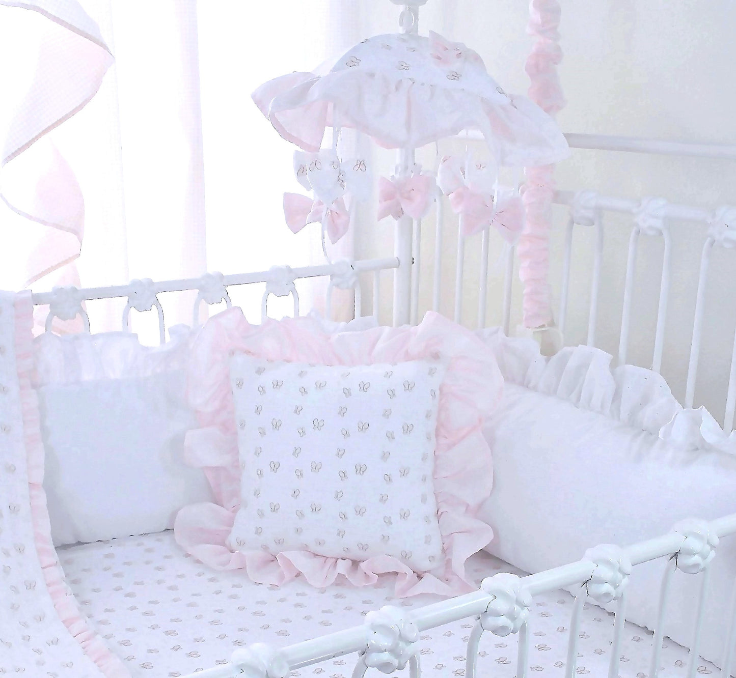 Powder Pink Butterfly Blanket