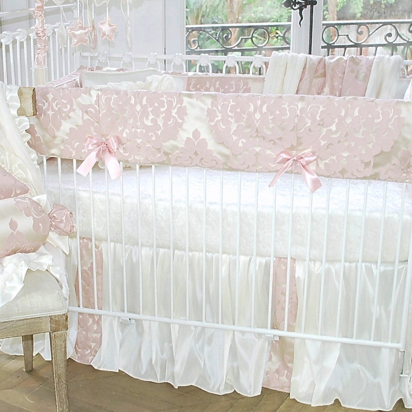 Blush Petal Jacquard Curtain