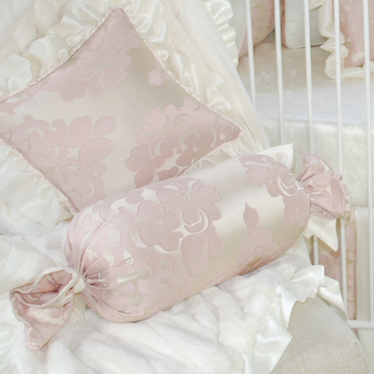 Blush Petal Bolster Pillow