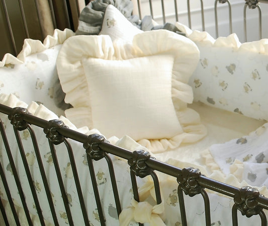 Lambie Tales Cotton Pillow Vanilla
