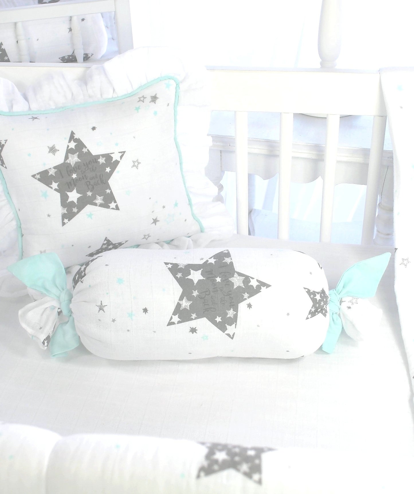 Star Love you to the Moon 3 Piece Crib Bedding Set