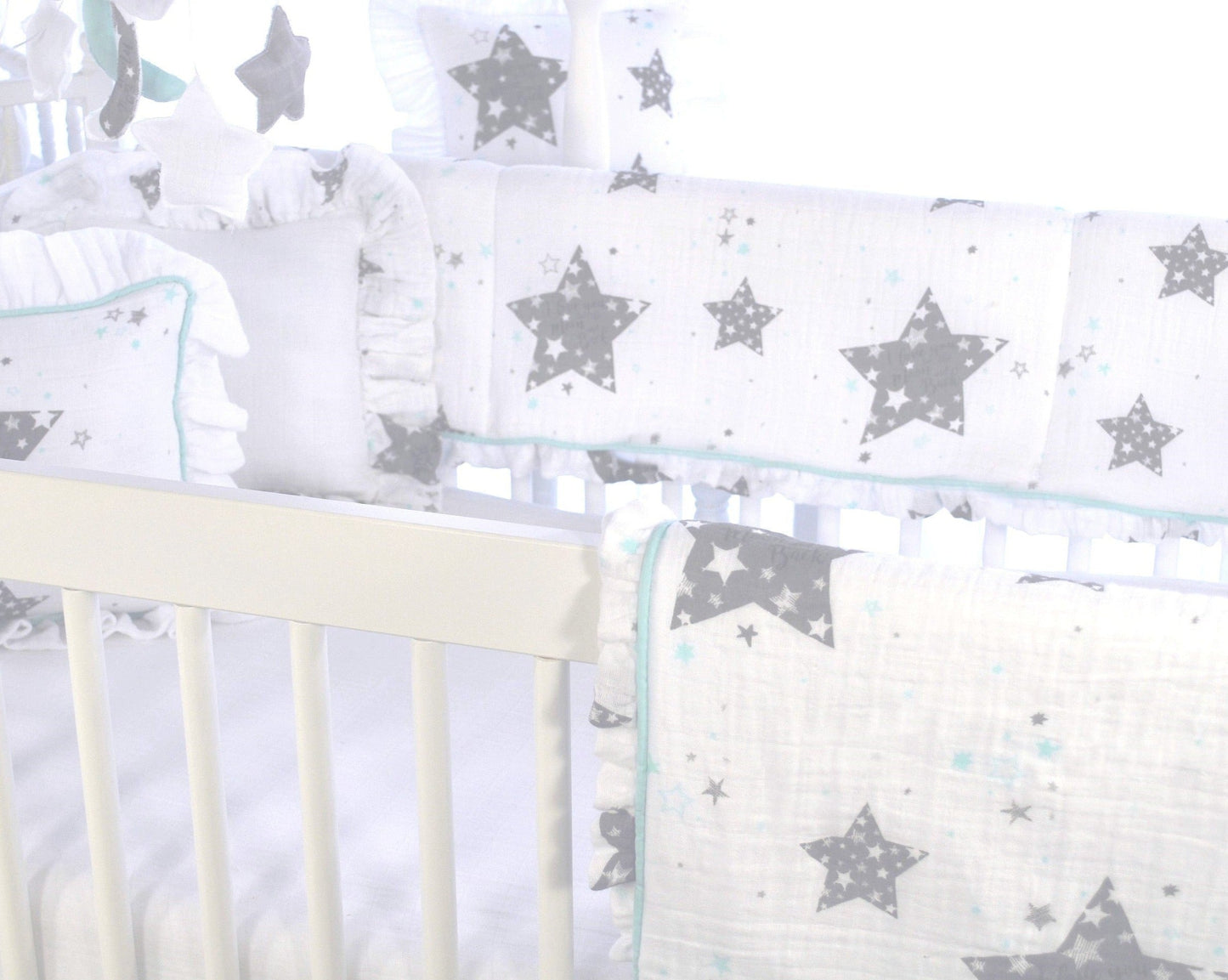 Star Love you to the Moon 3 Piece Crib Bedding Set