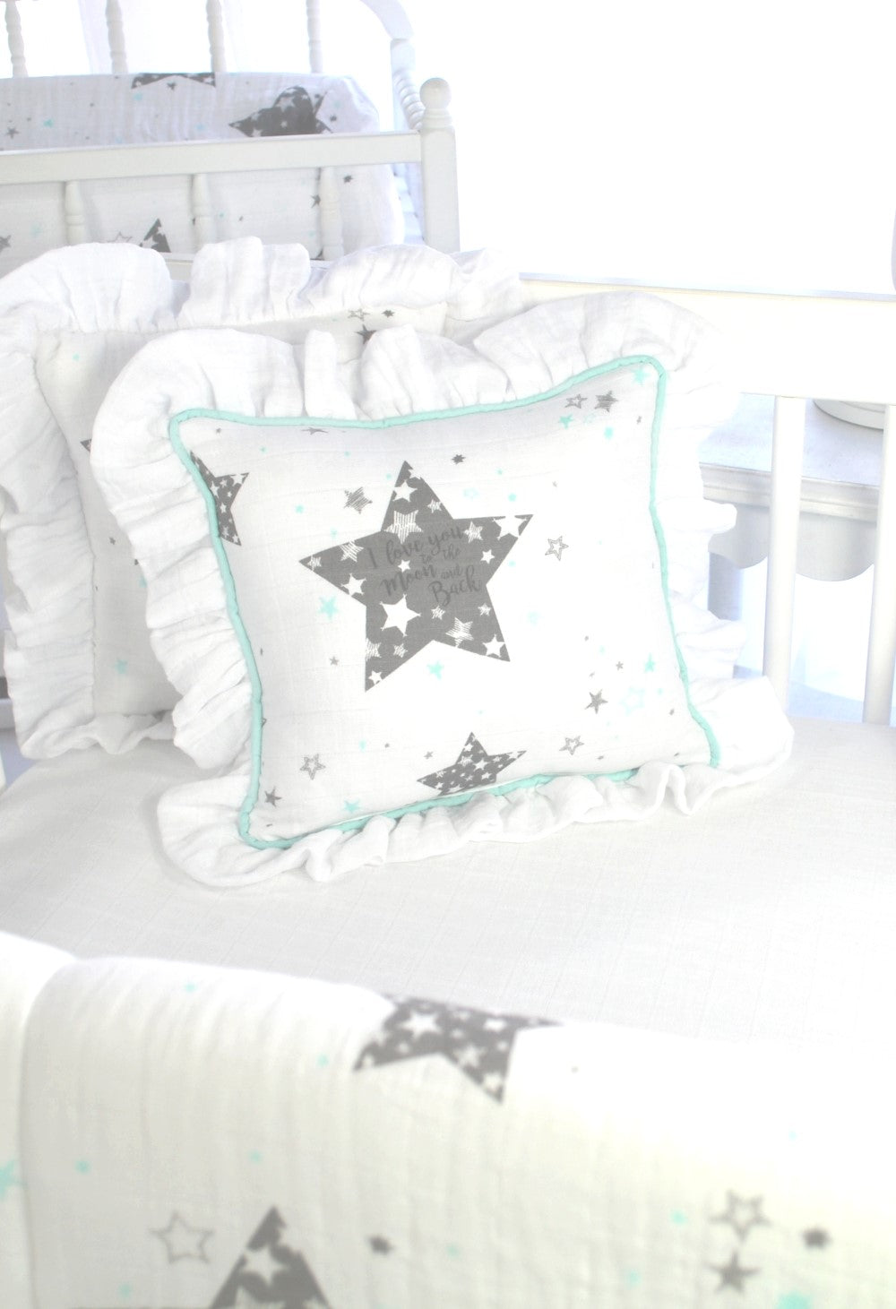 Star Love you to the Moon 3 Piece Crib Bedding Set