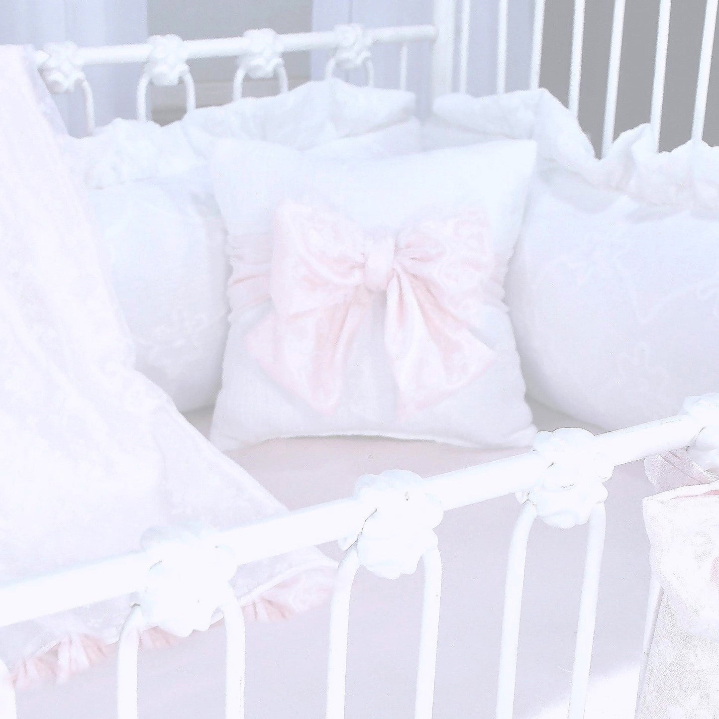 Lilly Pink 4 Piece Crib Bedding Set