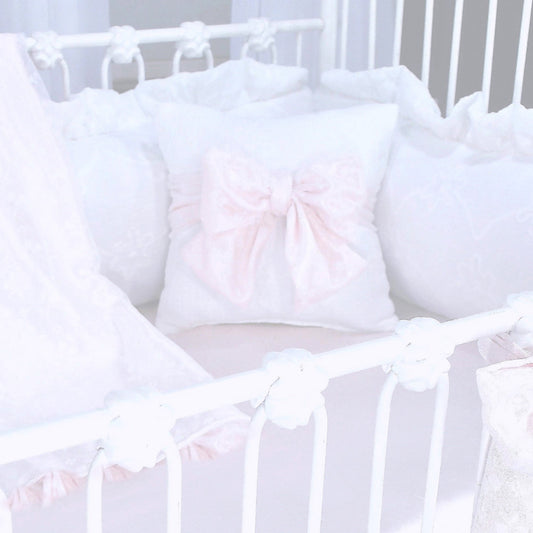 Lilly Pink Bow Pillow