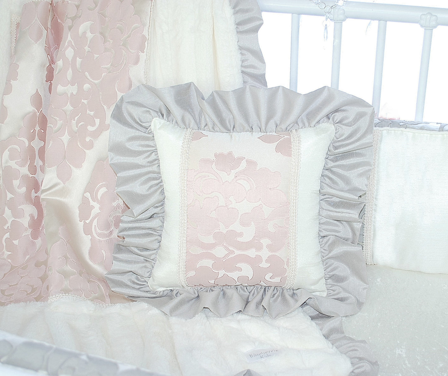 Stone Petal Pink Jacquard Pillow