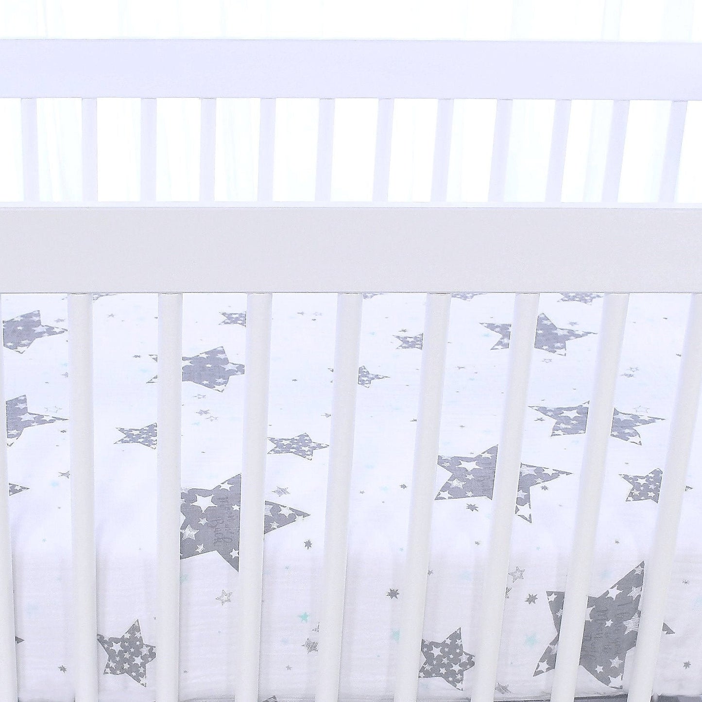 Stars Love you to the Moon Fitted Crib Sheet